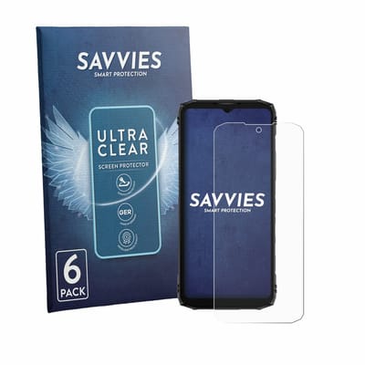 Savvies - Screenprotector voor Doogee Blade 10 Energy - Folie Beschermfolie transparant 6 Stuks