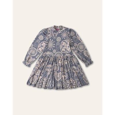 Oilily Doulouse Jurk- maat104/4yr Estate Blauw