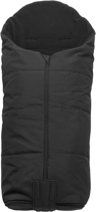 Universele Voetenzak - Baby Dekje - Warmte Buiten - Fleece Gevoerd - L - Zwart