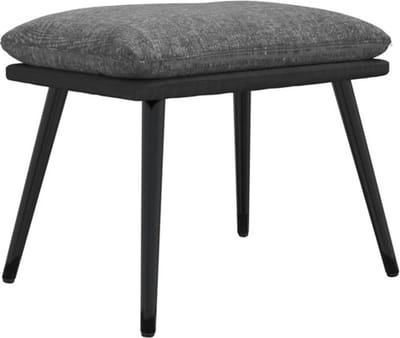 vidaXL Voetenbank 45x29,5x35 cm stof en kunstleer lichtgrijs