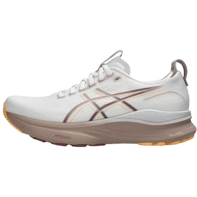 ASICS Gel Kayano 32 Wit Taupe Oranje Gloed Dames Sneakers 1012B838-101 37 white