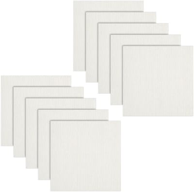 NTH products- Vloertegels 10 stuks 30x30 cm - Zelfklevend Naaldvilt - Antistatisch - Antislip Latex - Stille Vierkante Streepvloer - Voor Kantoor en Commercieel Gebruik - Tapijttegels