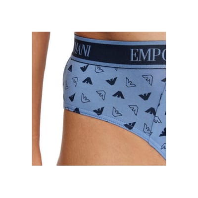 Emporio Armani Logo Caleçon en Coton Lot de 3 Sous-vêtements Homme 112132-4F717-75336 L gray