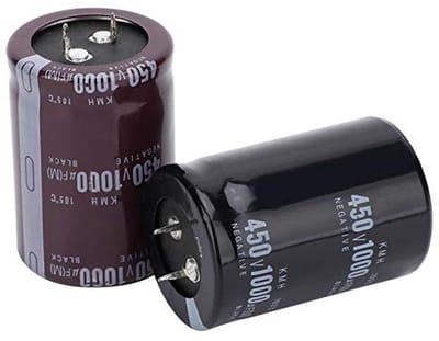 2 Stuks Elektrolytische Condensatoren 1000uF 450V voor Audio en Elektronica