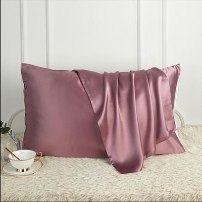 100% Natuurlijke Moerbeizijde Kussensloop Ideaal voor Haar en Huid - Voorkant in Pure Zijde Achterkant in Ademende Lyocell Vezel 1 Pak Hoge Kwaliteit 48x74cm