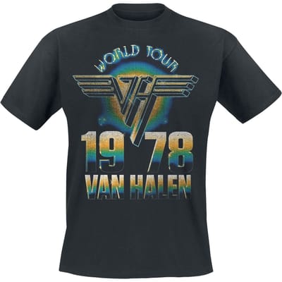 Van Halen T-shirt - World Tour '78 - XL - voor Mannen - zwart