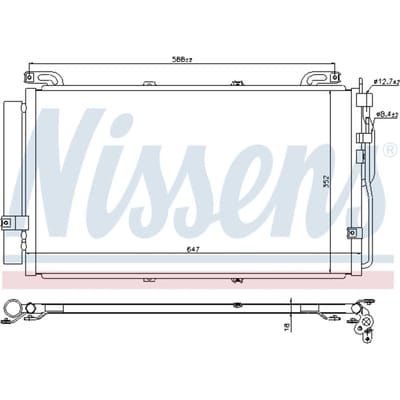 Condensator, airconditioning NISSENS 94644