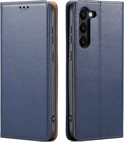 Luxe BookCover Hoes Etui geschikt voor Samsung Galaxy S24 - S25 - Blauw