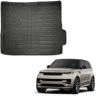 Bac de coffre sur mesure - SCOUTT - Land Rover Range Rover Sport 3 (depuis 2022) - Noir mat - Antidérapant - Rebords hauts