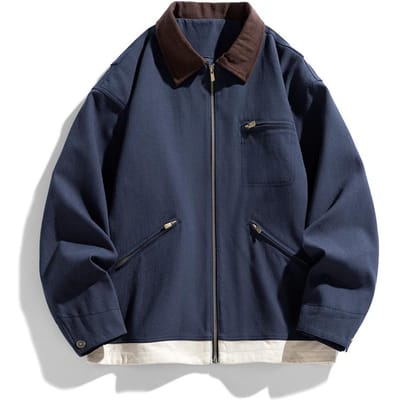 Reversjas Heren Herfst Nieuw Retro Losse Pendelaar Amerikaanse Jas 3XL