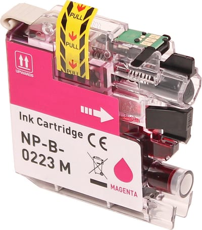 ABC huismerk inkt cartridge geschikt voor Brother LC-221M LC-223M LC221 LC-223 magenta voor DCP-J4120DW DCP-J562DW MFC-J1100 MFC-J1140W MFC-J1150DW MFC-J1170DW MFC-J1180DWT MFC-J4420DW MFC-J4425DW MFC-J462