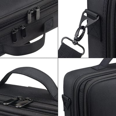 Cosmeticakoffer Travel Beauty Case - Klein - Rode lippen - Medium - Zwart - 34.5*11*24cm nagelstyliste koffer