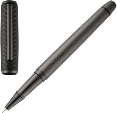 Hugo Boss Pace Balpen - Zwart & Gun Metal