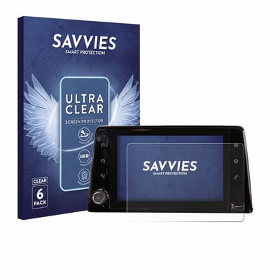 Savvies - Screenprotector voor Peugeot Rifter 2019 Infotainment System - Folie Beschermfolie transparant 6 Stuks