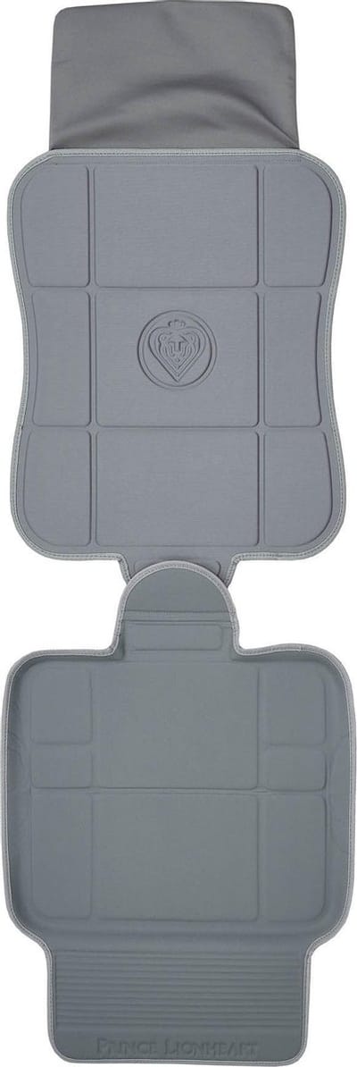 Prince Lionheart 2 Stage® SeatSaver® | Autostoel Beschermer |  Voorkomt schade aan Isofix-autostoeltjes | Veegt schoon | Past Met Autostoelen En Boosters | Hoge Dichtheid Schuim | Trap Guard - Grijs