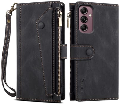 Coverup Hoesje - Geschikt voor Samsung Galaxy A17 Hoesje - Coverup Book Case met Portemonnee - Zwart
