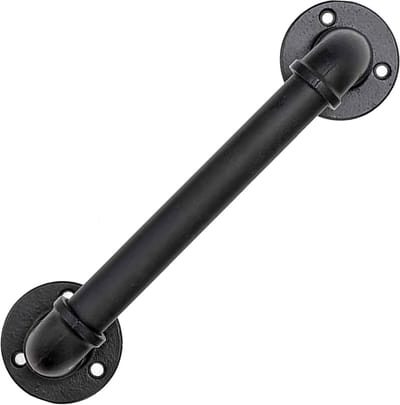 Smeedijzeren Trap Leuning - Decoratieve Industriële stijl - Zwart - 30cm