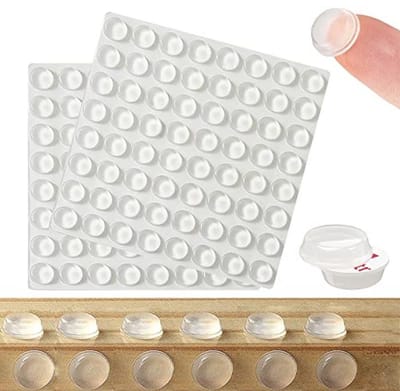 Zelfklevende Meubeldempers - 128 Premium Transparante Pads voor Krassen en Geluiddemping (Rond, 12,7 x 3,5 mm)