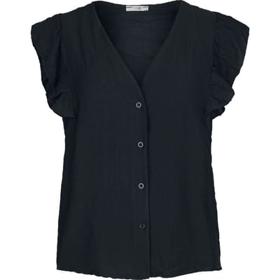 Hailys Blouse - SL V TP Ci44ndi - XS tot L - voor Vrouwen - zwart