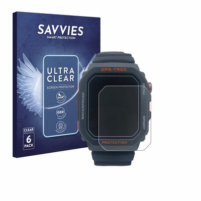 Savvies - Screenprotector voor Banlvs Smartwatch 1.73" - Folie Beschermfolie transparant 6 Stuks