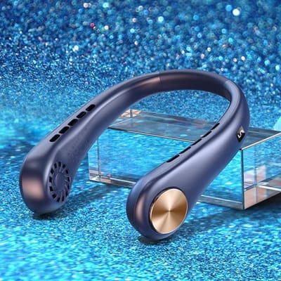 Nieuwe 5 Gear 4000mAh Hangende Nekventilator Draadloze USB Oplaadbare Zomerventilator Voor Buitenkoeling Draagbare Nekband Bladloze Sporten