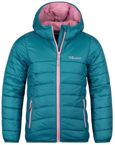 Trollkids Eikefjord Jas Groen,Blauw,Roze 176 cm Meisje