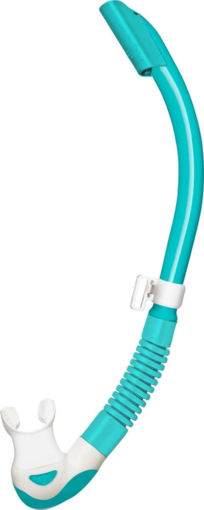 TUSA Platina II Hyperdry – Premium snorkel met Hyperdry-systeem en hypoallergene siliconen mondstuk – Mint/Wit – SP-170QMT MT