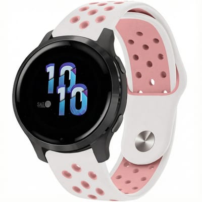 imoshion Siliconen sportbandje - Universeel 22 mm aansluiting - White & Pink