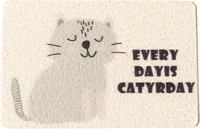 Bovista Kattenbak Mat - Katten Mat - Grit Opvanger - Schoonloopmat Kattenbak - Kattenbak Uitloopmat - Kattenbak Matje - Cat Litter Mat - Kattengrit - Grijze Kat