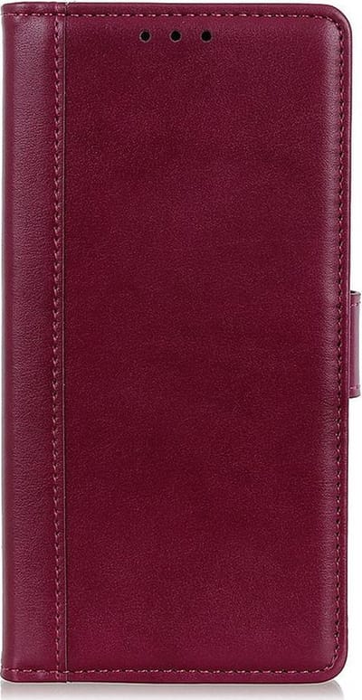 Shop4 - Geschikt voor Xiaomi Redmi Note 10 5G Hoesje - Wallet Case Grain Rood