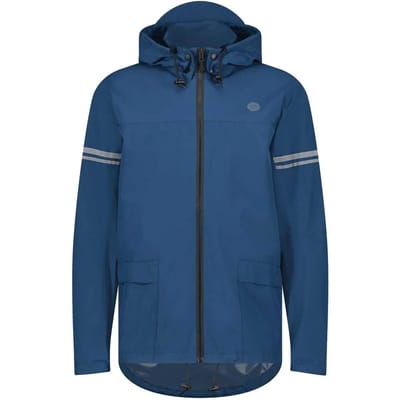 AGU Original Regenjas Essential – 100% Waterdicht – Poray 5.000 – Gerecycled Materiaal – Dames & Heren – Blauw - S