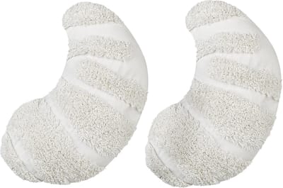 SNOWDROP - Sierkussen set van 2 - Gebroken wit - 25 x 40 cm - Katoen