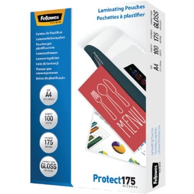 Lamineerhoes fellowes a4 2x175micron glans 100 Stuks