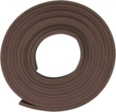 Zelfklevende Tochtstrip - Afdichtingsrubber - Kieren Dichten - Duurzaam Rubber - 6 Meter - Bruin