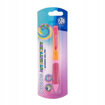 Astra Pastel Line automatische pen 0,7 mm ergonomische grip blauwe inkt