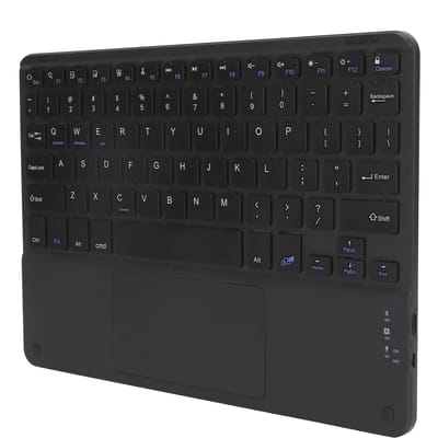 Clavier Bluetooth sans fil tactile multifonction, accessoires externes pour ordinateur, capuchon carré 10 pouces(Noir noir