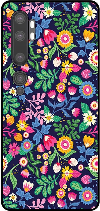 Smartphonica Telefoonhoesje Geschikt voor Xiaomi Mi Note 10 / 10 Pro met bloemen opdruk - TPU backcover case flower design geschikt voor Xiaomi Mi Note 10;Xiaomi Mi Note 10 Pro