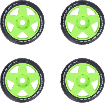 RC Wielen Set - Race Banden - RC Auto Racen - Met 17mm Adapter - 10.2cm Diameter - Groen