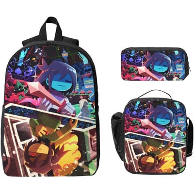 Deltarune Spel Kinderrugzak Lunchbox Etuis voor Jongens Meisjes Rugzakken Schooltas Boekentas Set