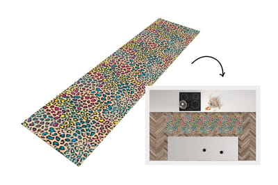 Keukenloper - Loper keuken - Panterprint - Patronen - Kleuren - 200x50 cm - Keukenloper vinyl