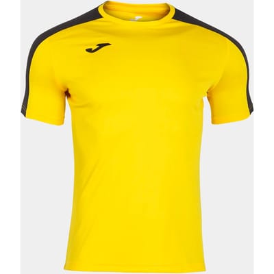 Joma Academy III Shirt Korte Mouw Kinderen - Geel / Zwart | Maat: 96-104