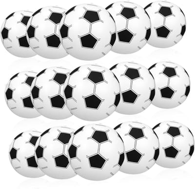 Opblaasbare Voetbal Strandballen - Strandvoetbal Zwembadbal - Buitenspelen Zwembad - Duurzaam PVC Materiaal - 30 cm Diameter - Wit