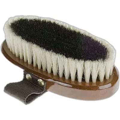 Kleine zachte borstel met natuurlijke borstelharen voor paarden Horze