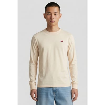 New Balance Made In Usa Core Long Sleeve T Macadami Taglia: M | Magliette basic Outlet | Uomo