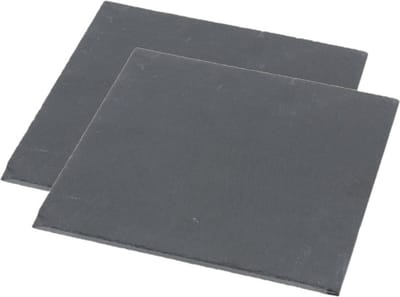 Set van 2x stuks leisteen serveerplanken 30 x 30 cm