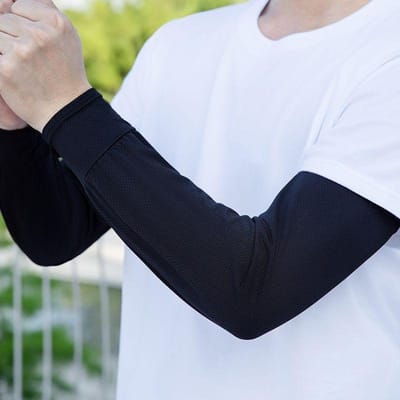 Heren Losse Zonnebrandmouwen IJshandschoenen Fietsen Armbeschermers Sport Hardlopen Autorijden Absorberend