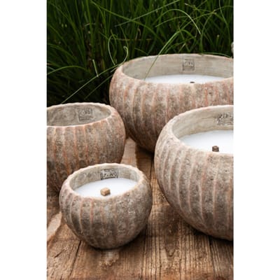 PTMD - Kaars Yasmeene - Bruin - 29x29x18cm