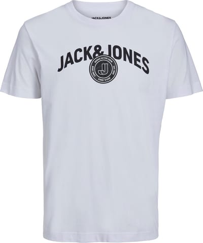 Jack & Jones - T-shirt - Maat 128 - Jongens - White -
