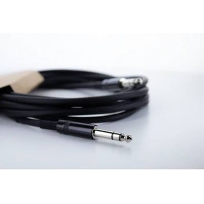 Cordial 14818 Jackplug Audio Aansluitkabel [1x Jackplug male 6,3 mm (stereo) - 1x Jackplug male 6,3 mm (stereo)] 6 m Zwart PVC-mantel, Verdraaid