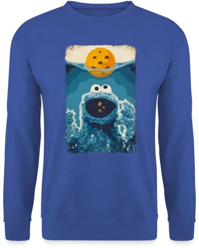 Sesamstraat Koekiemonster Haai Sweater Heren